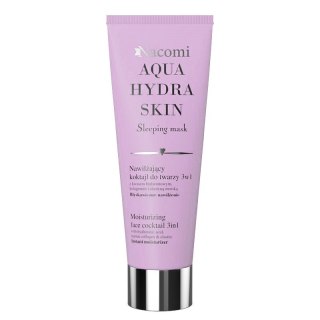 Nacomi Aqua Hydra Skin Moisturizing Face Cocktail 3in1 nawilżający koktajl do twarzy 3w1 85ml