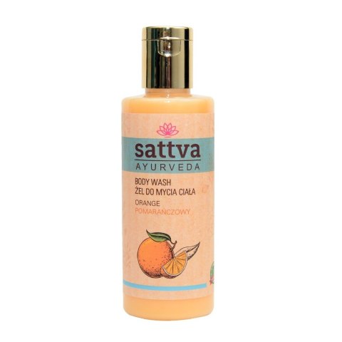 Sattva Body Wash żel do mycia ciała Orange 210ml Sattva Body Wash żel do mycia ciała Orange 210ml