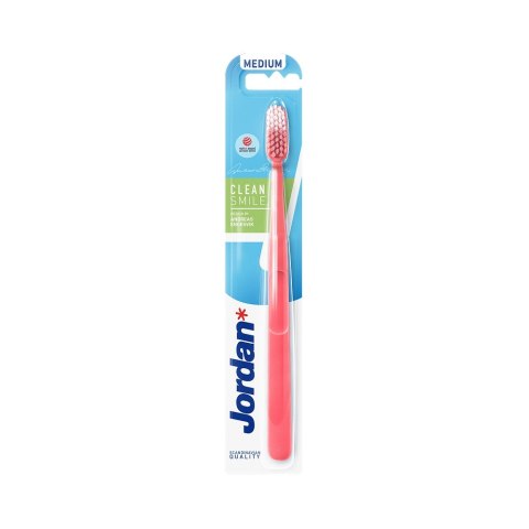 Jordan Clean Smile szczoteczka do zębów Średnia 1szt. Jordan Clean Smile szczoteczka do zębów Średnia 1szt.