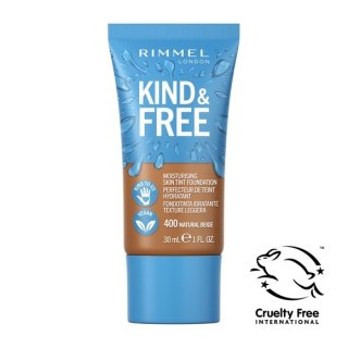 Rimmel Kind & Free wegański podkład nawilżający 400 Natural Beige 30ml