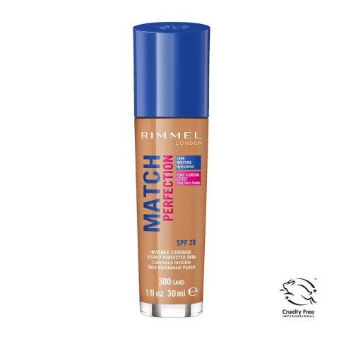 Rimmel Match Perfection Foundation podkład dopasowujący się do cery 300 Sand SPF20 30ml