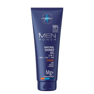 4organic Men Power naturalny żel pod prysznic 3w1 Energy 250ml