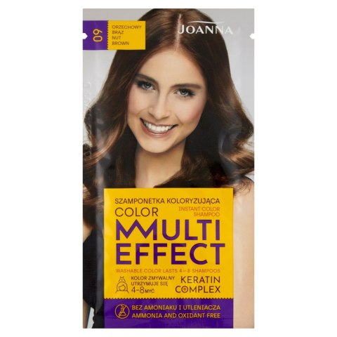 Multi Effect Color szamponetka koloryzująca 09 Orzechowy Brąz 35g Joanna