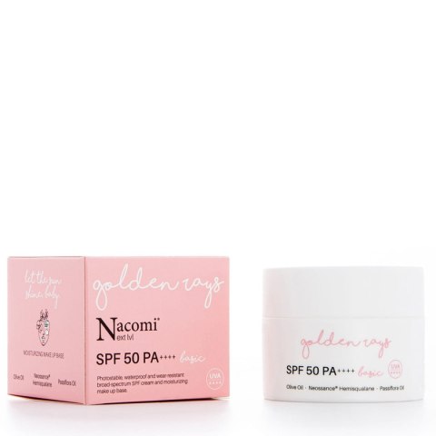 Nacomi Next Level SPF50 PA++++ nawilżający krem do twarzy z filtrem Basic 50ml Nacomi Next Level SPF50 PA++++ nawilżający krem do twarzy z filtrem Basic 50ml