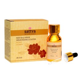 Rose Gold Serum różane serum ze złotem do twarzy 15ml Sattva