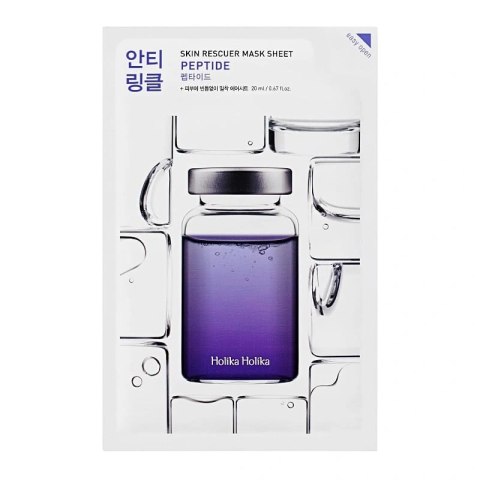 HOLIKA HOLIKA Skin Rescuer Mask Sheet Peptide przeciwzmarszczkowa maska w płachcie z peptydami HOLIKA HOLIKA Skin Rescuer Mask Sheet Peptide przeciwzmarszczkowa maska w płachcie z peptydami
