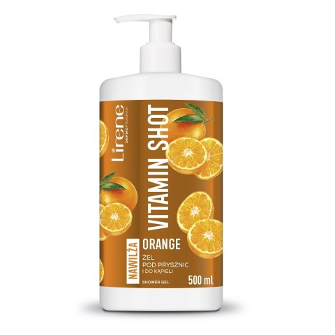 Lirene Vitamin Shot żel pod prysznic i do kąpieli Orange 500ml Lirene Vitamin Shot żel pod prysznic i do kąpieli Orange 500ml