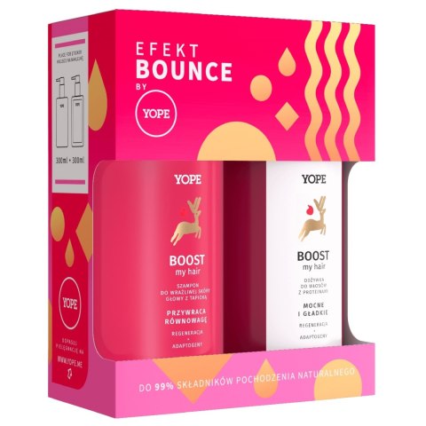 Yope Boost My Hair zestaw szampon do wrażliwej skóry głowy z tapioką 300ml + odżywka do włosów z proteinami 300ml Yope Boost My Hair zestaw szampon do wrażliwej skóry głowy z tapioką 300ml + odżywka do włosów z proteinami 300ml