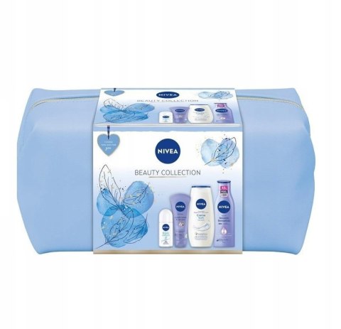 Nivea Beauty Collection zestaw Creme Soft żel pod prysznic 250ml + wygładzający krem do rąk 100ml + Fresh Natural antyperspirant roll- Nivea Beauty Collection zestaw Creme Soft żel pod prysznic 250ml + wygładzający krem do rąk 100ml + Fresh Natural antyperspirant roll-