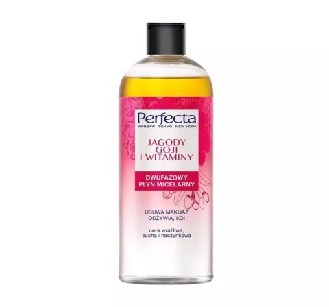 Perfecta Dwufazowy płyn micelarny Jagody Goji & Witaminy 400ml Perfecta Dwufazowy płyn micelarny Jagody Goji & Witaminy 400ml