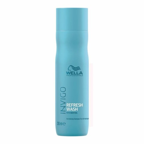 Wella Professionals Invigo Refresh Wash Revitalizing Shampoo odświeżający szampon do włosów z mentolem 250ml Wella Professionals Invigo Refresh Wash Revitalizing Shampoo odświeżający szampon do włosów z mentolem 250ml