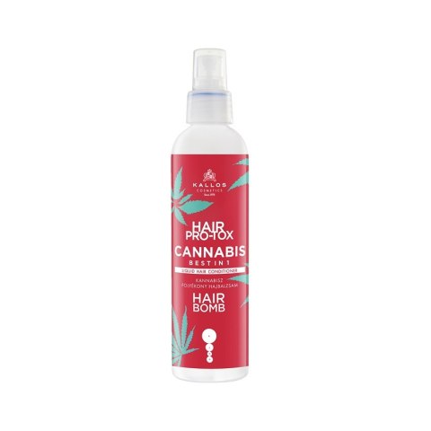 Kallos KJMN Hair Pro-Tox Cannabis odżywka do włosów bez spłukiwania z olejkiem z nasion konopi 200ml Kallos KJMN Hair Pro-Tox Cannabis odżywka do włosów bez spłukiwania z olejkiem z nasion konopi 200ml