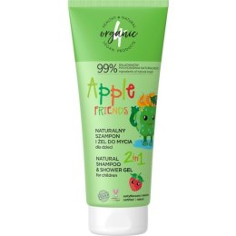 Naturalny szampon i żel do mycia dla dzieci 2w1 Apple Friends 200ml 4organic