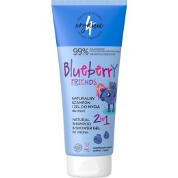 Naturalny szampon i żel do mycia dla dzieci 2w1 Blueberry Friends 200ml 4organic