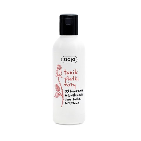 Ziaja Płatki Róż tonik oczyszczający do twarzy 200ml Ziaja Płatki Róż tonik oczyszczający do twarzy 200ml