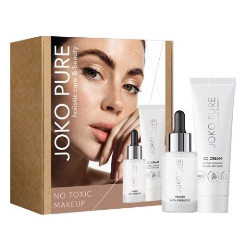 Joko Pure Holistic Care & Beauty zestaw baza pod makijaż z prebiotykiem 10ml + nawilżający krem CC do twarzy 30ml Joko Pure Holistic Care & Beauty zestaw baza pod makijaż z prebiotykiem 10ml + nawilżający krem CC do twarzy 30ml