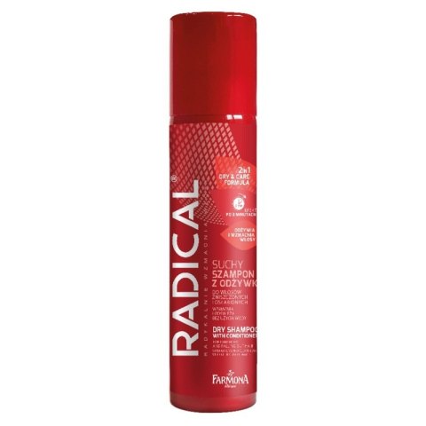 Farmona Radical suchy szampon z odżywką do włosów zniszczonych i osłabionych 180ml Farmona Radical suchy szampon z odżywką do włosów zniszczonych i osłabionych 180ml