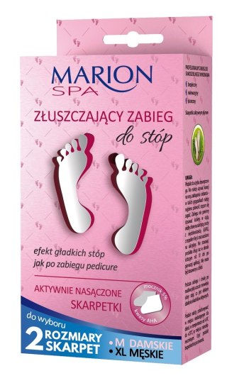 Marion SPA złuszczający zabieg do stóp aktywnie nasączone skarpetki 2x20ml