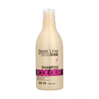 Stapiz Sleek Line Colour Shampoo szampon z jedwabiem do włosów farbowanych 300ml