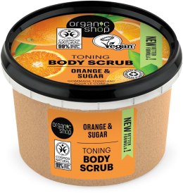 Toning Body Scrub tonizujący peeling do ciała Orange & Sugar 250ml Organic Shop