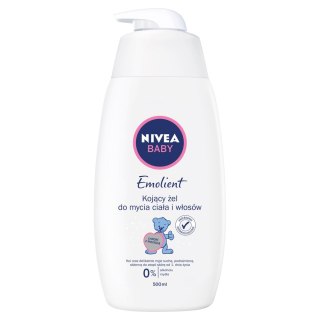 Baby Emolient kojący żel do mycia ciała i włosów dla dzieci 500ml Nivea