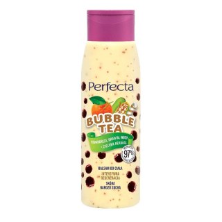 Perfecta Bubble Tea intensywnie regenerujący balsam do ciała Pomarańcza + Oriental Wood + Zielona Herbata 400ml