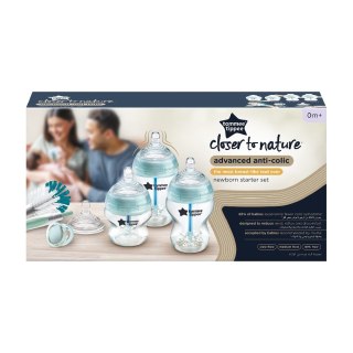 Tommee Tippee Closer To Nature Advanced Anti-Colic antykolkowy zestaw startowy dla noworodka butelka 150ml x2 + butelka 260ml x2