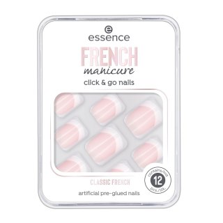 Essence French Manicure Click & Go Nails sztuczne paznokcie 01 Classic French 12szt