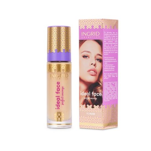 Ingrid Ideal Face Make Up Foundation podkład kryjący 011 Nude 35ml Ingrid Ideal Face Make Up Foundation podkład kryjący 011 Nude 35ml