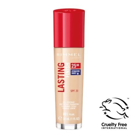 Rimmel Lasting Finish 25HR SPF20 długotrwały podkład do twarzy 001 Pearl 30ml Rimmel Lasting Finish 25HR SPF20 długotrwały podkład do twarzy 001 Pearl 30ml