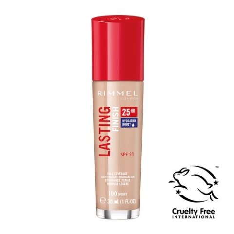 Rimmel Lasting Finish 25HR SPF20 długotrwały podkład do twarzy 100 Ivory 30ml Rimmel Lasting Finish 25HR SPF20 długotrwały podkład do twarzy 100 Ivory 30ml