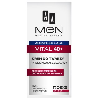 AA Men Advanced Care Vital 40+ krem do twarzy przeciwzmarszczkowy 50ml