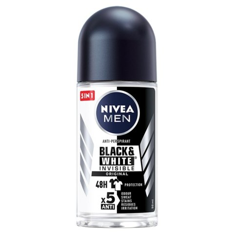 Nivea Men Black&White Invisible Original antyperspirant w kulce 50ml Nivea Men Black&White Invisible Original antyperspirant w kulce 50ml