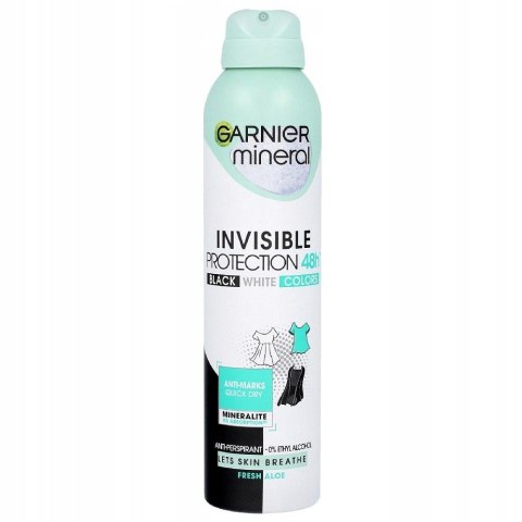 Mineral Invisible Protection Fresh Aloe antyperspirant spray 250ml Garnier