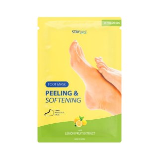 Stay Well Peeling & Softening Foot Mask maska do stóp w postaci skarpetek Lemon 1 para