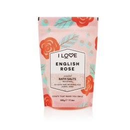 Scented Bath Salts kojąco-relaksująca sól do kąpieli English Rose 500g I Love