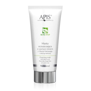 APIS Acne-Stop maska oczyszczająca z czarnym błotem z Morza Martwego i zieloną herbatą 200ml