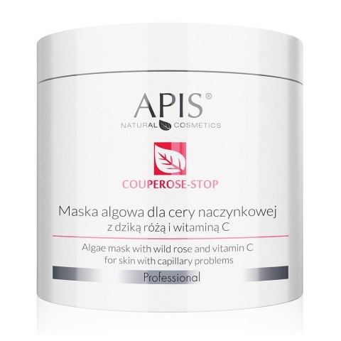 APIS Couperose-Stop maska algowa dla cery naczynkowej z dziką różą i witaminą C 200g APIS Couperose-Stop maska algowa dla cery naczynkowej z dziką różą i witaminą C 200g