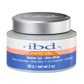 IBD Hard Builder Gel LED/UV żel budujący Ultra White 56g