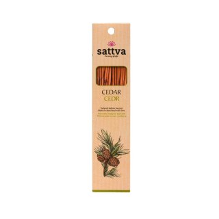 Sattva Natural Indian Incense naturalne indyjskie kadzidełko Cedr 15szt