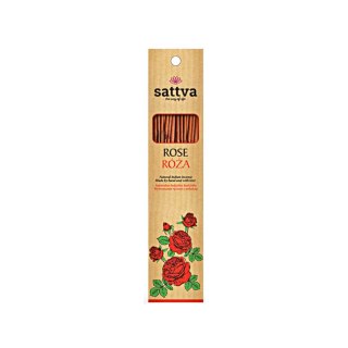 Sattva Natural Indian Incense naturalne indyjskie kadzidełko Róża 15szt