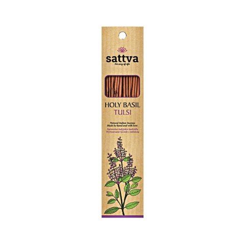 Sattva Natural Indian Incense naturalne indyjskie kadzidełko Tulsi 15szt Sattva Natural Indian Incense naturalne indyjskie kadzidełko Tulsi 15szt
