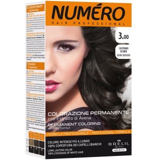 NUMERO Permanent Coloring farba do włosów 3.00 Dark Brown 140ml