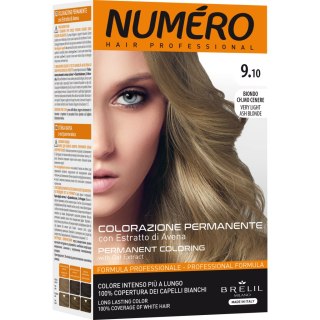 NUMERO Permanent Coloring farba do włosów 9.10 Very Light Ash Blonde 140ml