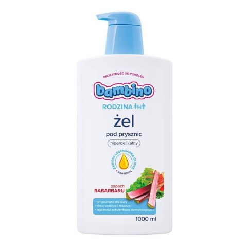 Bambino Rodzina żel pod prysznic hiperdelikatny Rabarbar 1000ml Bambino Rodzina żel pod prysznic hiperdelikatny Rabarbar 1000ml