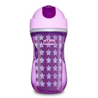 Chicco Sport Cup kubek niekapek termiczny ze słomką 14m+ Girl 266ml