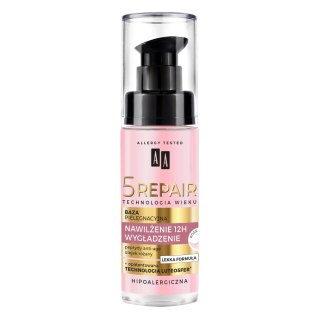 AA Technologia Wieku 5 Repair baza pielęgnacyjna nawilżenie 12h wygładzenie Rose Glow 30ml