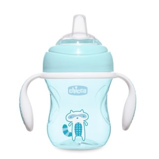 Chicco Transition Cup pierwszy kubek treningowy z miękkim ustnikiem 4m+ Boy 200ml