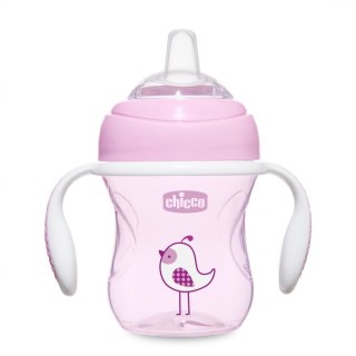 Chicco Transition Cup pierwszy kubek treningowy z miękkim ustnikiem 4m+ Girl 200ml