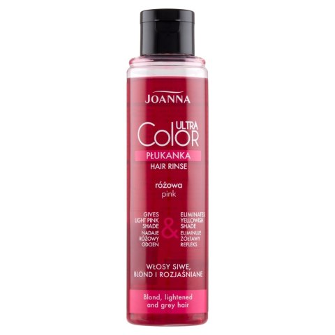 Joanna Ultra Color System Hair Rinse płukanka do włosów nadająca różowy odcień Różowa 150ml Joanna Ultra Color System Hair Rinse płukanka do włosów nadająca różowy odcień Różowa 150ml